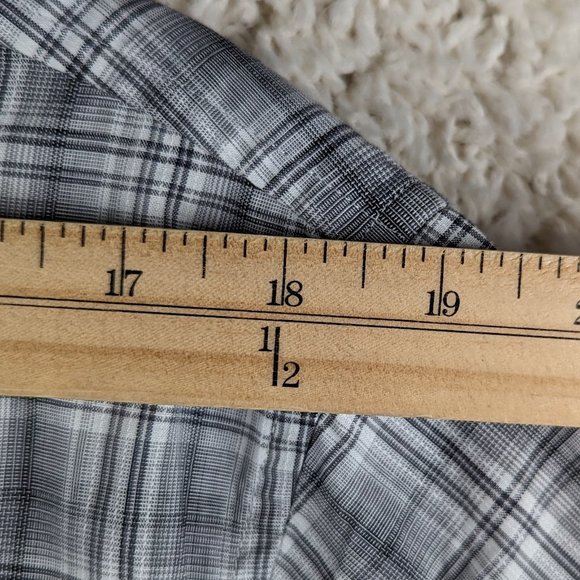 Apt.9* Men's Short Sleeve Button Down Curved Hem Chest Pocket Shirt~ Size XL - Picture 6 of 11